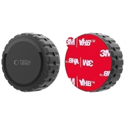 AirTag Tech-Protect vanntett etui med vri-lås og 3M selvklebende feste - svart