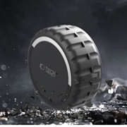 AirTag Tech-Protect vanntett etui med vri-lås og 3M selvklebende feste - svart