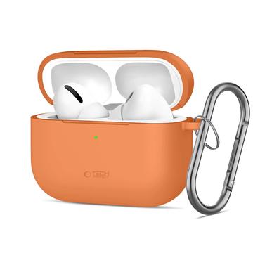 Airpods Pro 3 Tech-Protect silikonetui med krok - Kosmisk oransje