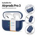 Airpods Pro 3 Tech-Protect silikonetui med krok - Marine Blå