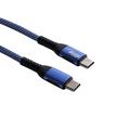 Akyga USB-C-kabel 100W, 0,5 m - USB-C/USB-C - Blå