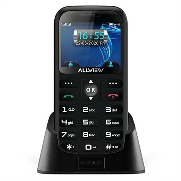 Allview D3 Seniro Mobiltelefon for Eldre med SOS - 3G, Dual SIM - Grå