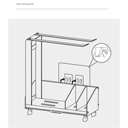 Kjøkkenstativ i aluminium med avløpsbrett