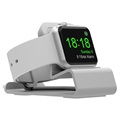 Aluminum Alloy Apple Watch Serie SE/6/5/4/3/2/1 Ladestativ - Sølv
