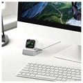 Aluminum Alloy Apple Watch Serie SE/6/5/4/3/2/1 Ladestativ - Sølv