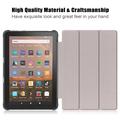 Amazon Fire HD 8 (2020)/8 Plus (2022) Tri-Fold Series Smart Folio-etui - Rød