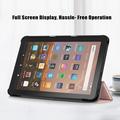 Amazon Fire HD 8 (2020)/8 Plus (2022) Tri-Fold Series Smart Folio-etui - Roségull