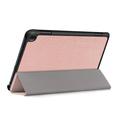 Amazon Fire HD 8 (2020)/8 Plus (2022) Tri-Fold Series Smart Folio-etui - Roségull