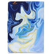 Amazon Kindle Paperwhite (2024) Smart Folio-etui - Blå Marmor