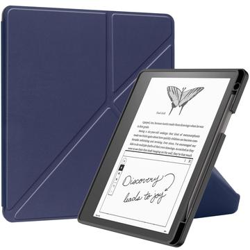 Amazon Kindle Scribe Origami Stand Folio-etui - Mørkeblå