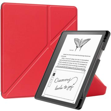 Amazon Kindle Scribe Origami Stand Folio-etui - Rød