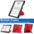 Amazon Kindle Scribe Origami Stand Folio-etui - Rød