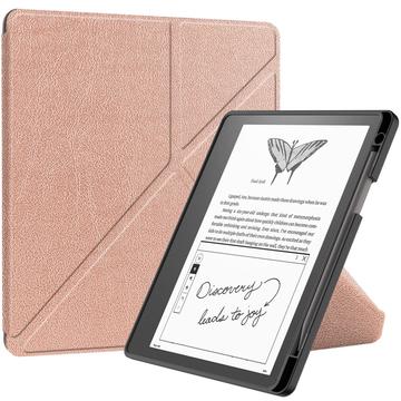 Amazon Kindle Scribe Origami Stand Folio-etui - Roségull