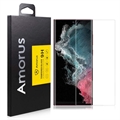 Samsung Galaxy S22 Ultra 5G Amorus 3D Curved Full Size UV Beskyttelsesglass