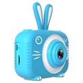 Animal Shape 20MP Digitalkamera til Barn X5 - Kanin / Blå