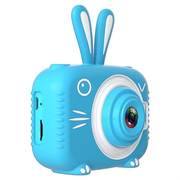 Animal Shape 20MP Digitalkamera til Barn X5 - Kanin / Blå