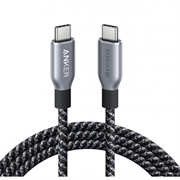 Anker 13-i-1 multifunksjonell hub - 2x USB-C, 3x USB-A, 100W Power Delivery - grå