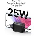 Anker 312 Ace 25W USB-C-vegglader - PowerIQ 3.0, Power Delivery - svart