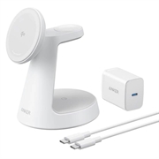 Anker MagGo 3-i-1 trådløs lader 15W - 1.67A - hvit
