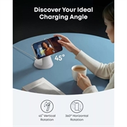 Anker MagGo 3-i-1 trådløs lader 15W - 1.67A - hvit