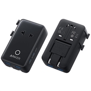 Anker Nano 5-Port Reiseadapter - 20W - Svart
