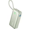 Anker Nano 545 10000mAh Powerbank med USB-C-kabel - 30W - Grønn