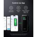 Anker Prime 27650mAh powerbank 250W - PD 3.1, to USB-C-porter, USB-A, smartskjerm - svart