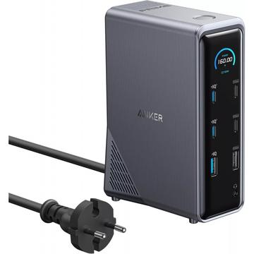 Anker Prime 737 14-i-1 USB-C-dokkstasjon - svart