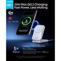 Anker Prime MagGo 3-i-1 trådløs lader - 25W - Hvit