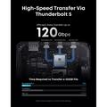 Anker Prime TB5 14-i-1 Thunderbolt 5-dokkingstasjon/hub - 140W, 120 Gbps, 8K - grå