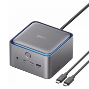 Anker Prime TB5 14-i-1 Thunderbolt 5-dokkingstasjon/hub - 140W, 120 Gbps, 8K - grå