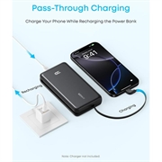 Anker Zolo 10000mAh powerbank - 22.5W - svart