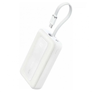 Anker Zolo 20000mAh powerbank 30W - USB-C-kabel, PD, QC - hvit