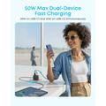 Anker Zolo 50W vegglader - 2x USB-C, 2x USB-A
