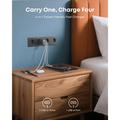 Anker Zolo 70W GaN-vegglader - 3x USB-C, 1x USB-A - svart