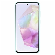 Samsung Galaxy A35 Mot Fingeravtrykk Matte TPU-deksel - Cyan