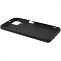 Mot Fingeravtrykk Matte Samsung Galaxy A12 TPU-deksel - Svart