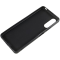 Mot Fingeravtrykk Matte Sony Xperia 10 IV TPU-deksel - Svart
