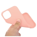 iPhone 15 Mot Fingeravtrykk Matte TPU-deksel - Rosa