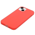 iPhone 15 Plus Mot Fingeravtrykk Matte TPU-deksel - Rød