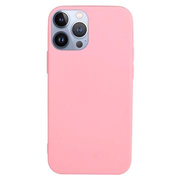 Mot Fingeravtrykk Matte iPhone 14 Pro Max TPU-deksel - Rosa
