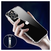 iPhone 12 Pro Max Anti-Shock Hybrid-deksel - Gjennomsiktig