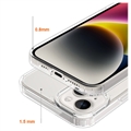 iPhone 15 Plus Anti-Shock Hybrid-deksel - Gjennomsiktig