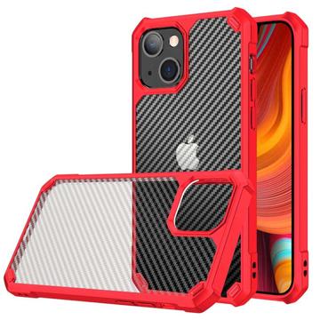 Anti-Shock iPhone 14 Pro Hybrid-deksel - Carbon Fiber