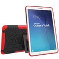 Samsung Galaxy Tab E 9.6 T560, T561 Anti-Slip Hybrid-deksel - Svart / Rød