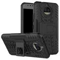 Motorola Moto G5S Plus Anti-Slip Hybrid-deksel - svart - Trendy beskyttelse