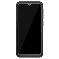Anti-Slip Samsung Galaxy A20e Hybrid-deksel med Stativ - Svart