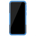 Anti-Slip Samsung Galaxy A40 Hybrid-deksel med Stativ - Blå / Svart
