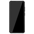 Anti-Slip Samsung Galaxy A51 Hybrid-deksel med Stativ