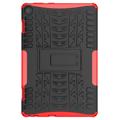 Anti-Skli Lenovo Tab M10 Gen 3 Hybrid-deksel med Stativ - Rød / Svart